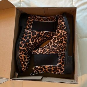 Clark’s leopard print boots